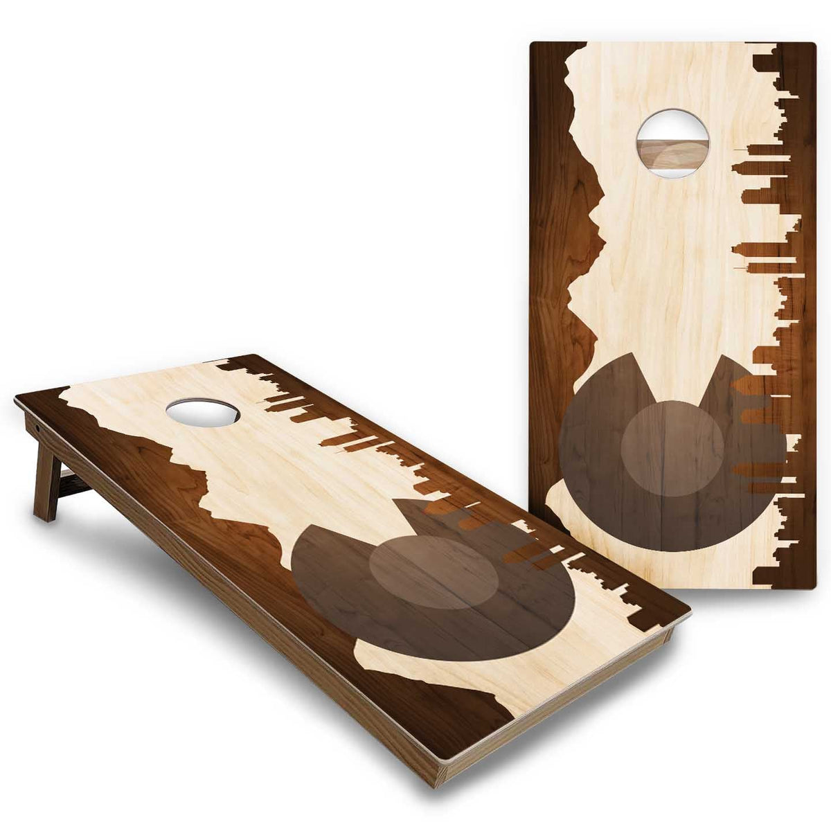 State Themed Cornhole Boards - Backyard Series