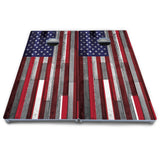 USA / Canada / Union Jack Plank Flag Cornhole Boards - All Weather Series