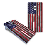 USA / Canada / Union Jack Plank Flag Cornhole Boards - All Weather Series