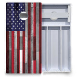 USA / Canada / Union Jack Plank Flag Cornhole Boards - All Weather Series
