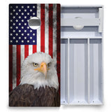 Eagle USA Flag Cornhole Boards - All Weather Series