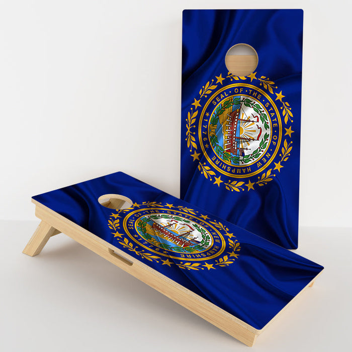 New Hampshire Flag Professional Cornhole Boards