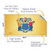 New Jersey Classic State Flag Cornhole Boards Wraps (Set of 2)