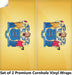 New Jersey Classic State Flag Cornhole Boards Wraps (Set of 2)