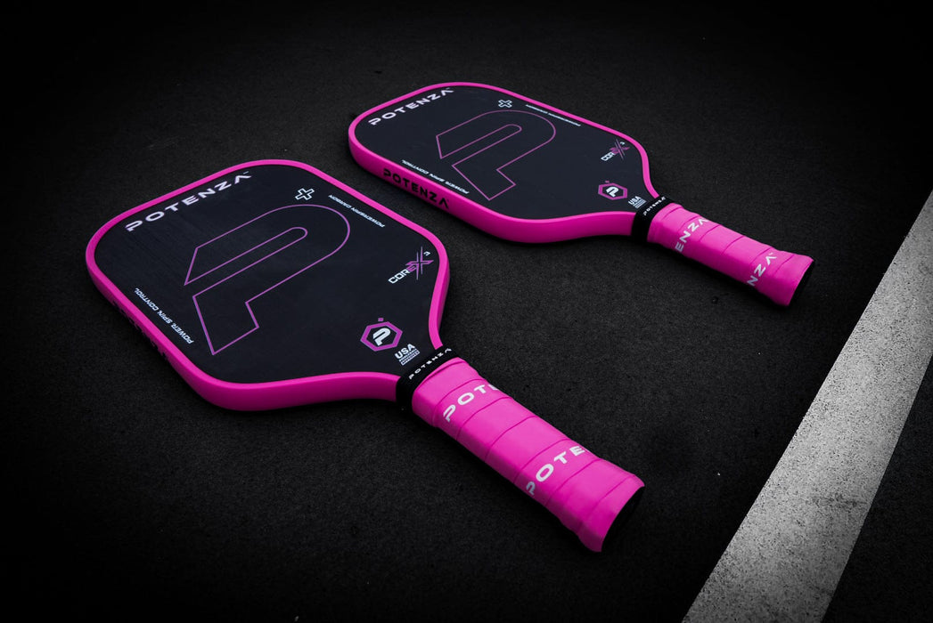 PRO Paddles P+ PowerSpin Carbon COREx3 (Neon Pink)