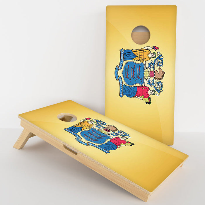 New Jersey Flag Professional Cornhole Boards