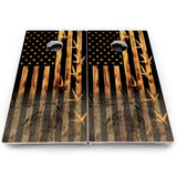 Hidden Wildlife Flag Cornhole Boards – Pro Lite or Pro Elite