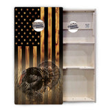 Hidden Turkey Flag Cornhole Boards – Tournament Series