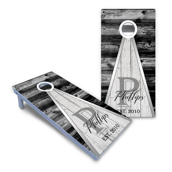 Wedding Triangle Cornhole Boards - All Weather Series