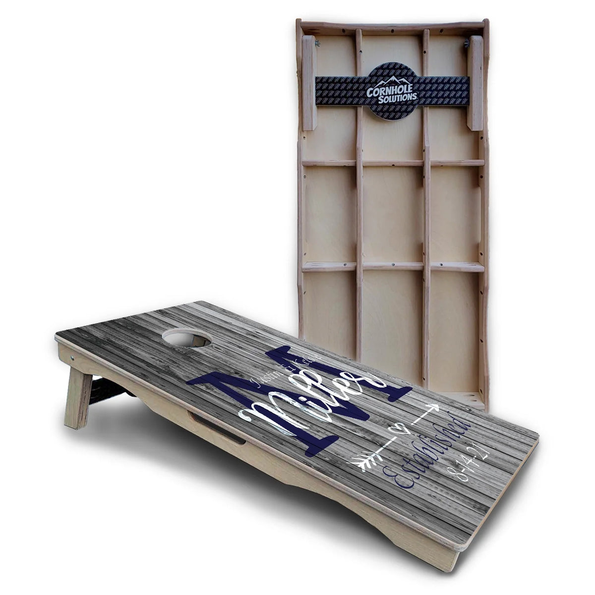 Grey Slat Cornhole Boards – Pro Lite or Pro Elite