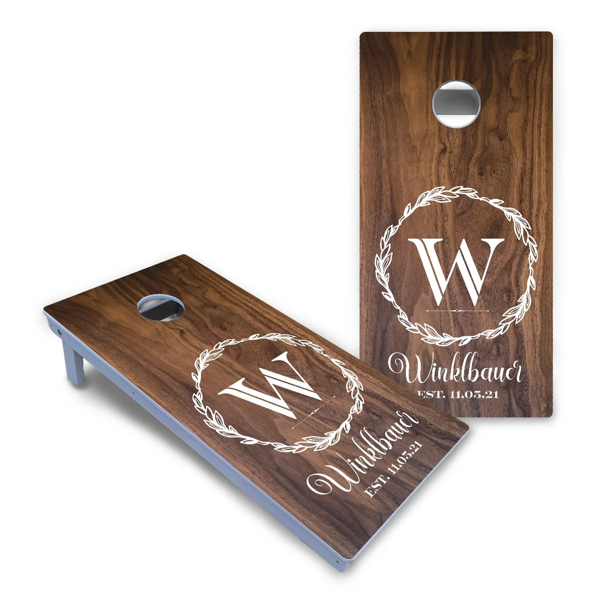 Wreath Cornhole Boards - All Weather Series