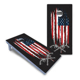 Guns & Flag Cornhole Boards - All Weather Series