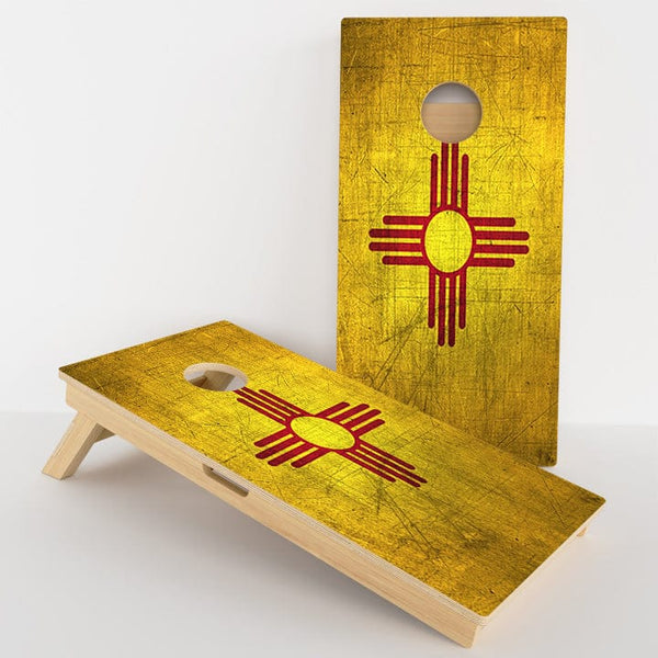 Boards New Mexico Flag Professional Cornhole Boards