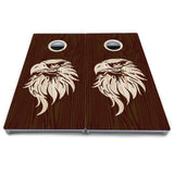 Stained Flag & Eagle Cornhole Boards - All Weather Series