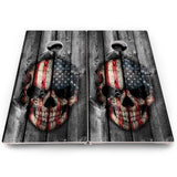 Skull Flag Cornhole Boards – Pro Lite or Pro Elite