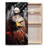 Eagle Flag Cornhole Boards - Backyard Series