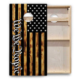 Burnt Flag Cornhole Boards - Backyard Series