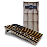 Rustic WTP Flag Cornhole Boards – Pro Lite or Pro Elite