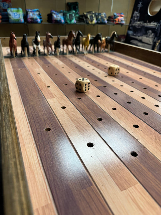 Horse Race Game Jumbo Horse Game with Stained Rails