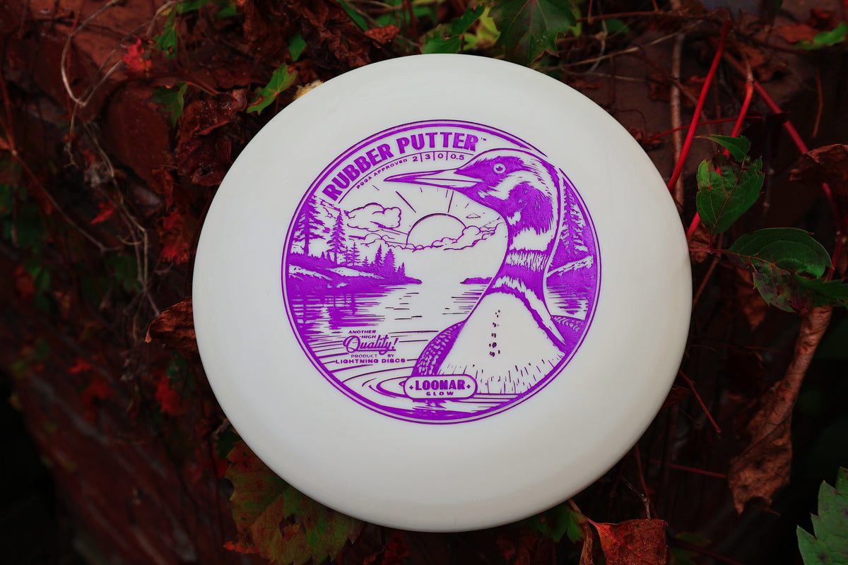 Golf Disc Lightning Loonar Glow Rubber Putter Golf Disc