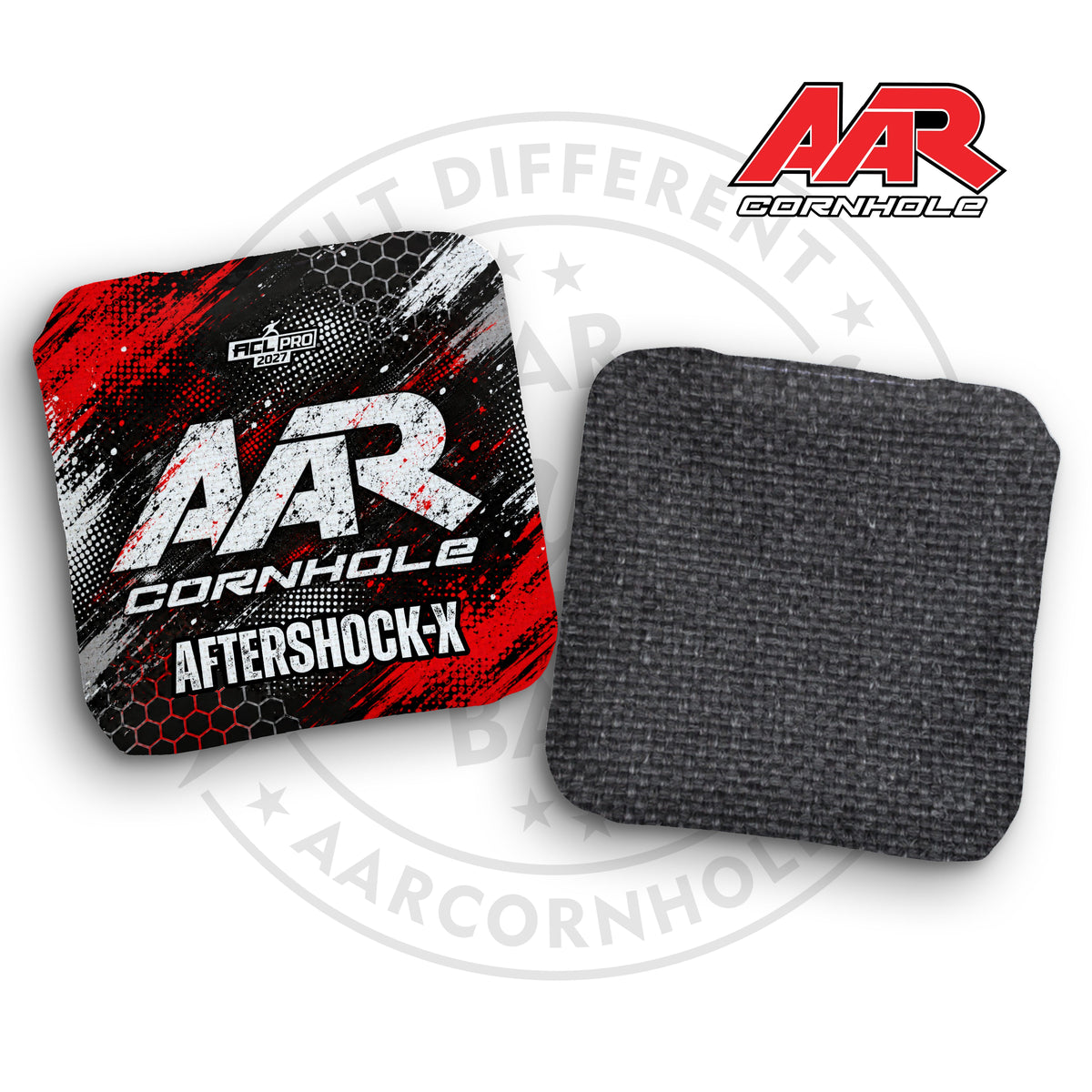 2027 AAR Aftershock-X Cornhole Bags - Halftone Grunge Edition - ACL Pro Stamped - SET OF 4