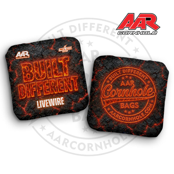 2027 AAR Livewire Cornhole Bags - Built Different Lava Edition - ACL Pro Stamped - SET OF 4