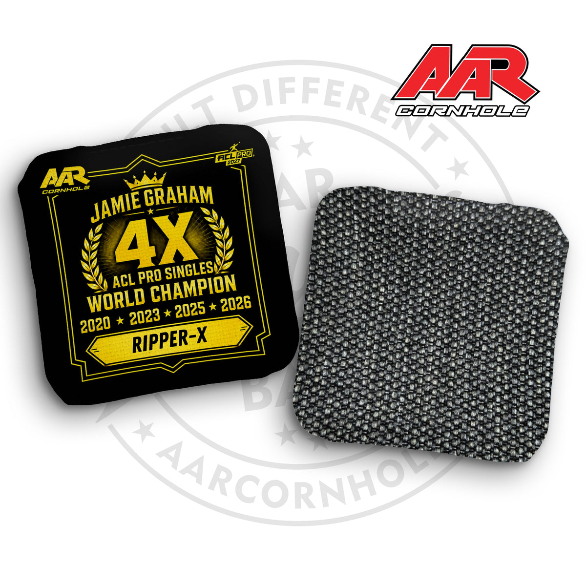 2027 AAR Ripper-X Cornhole Bags - World Champ Singles Edition - ACL Pro Stamped - SET OF 4