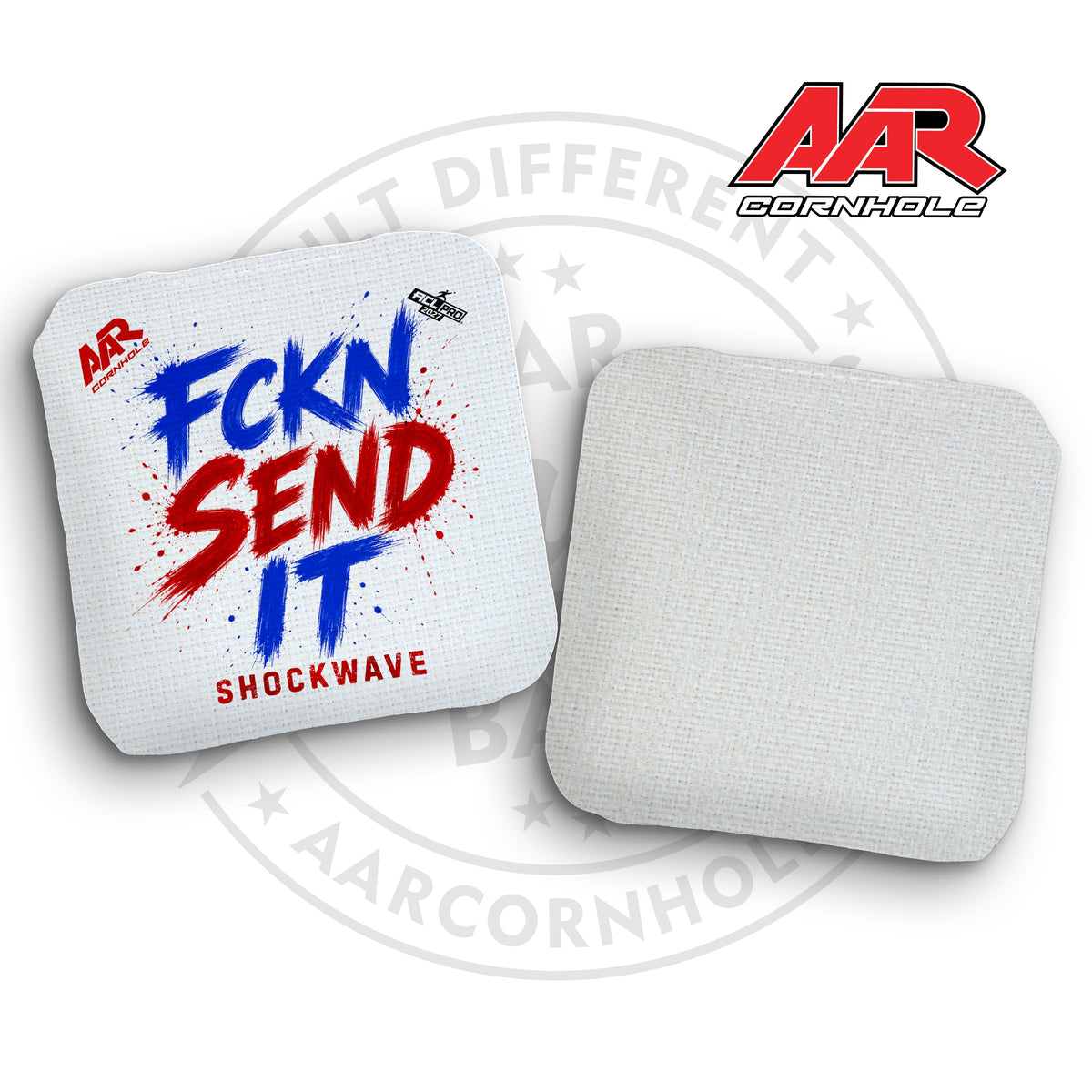 2027 AAR Shockwave Cornhole Bags - FCKN SEND IT Edition - ACL Pro Stamped - SET OF 4