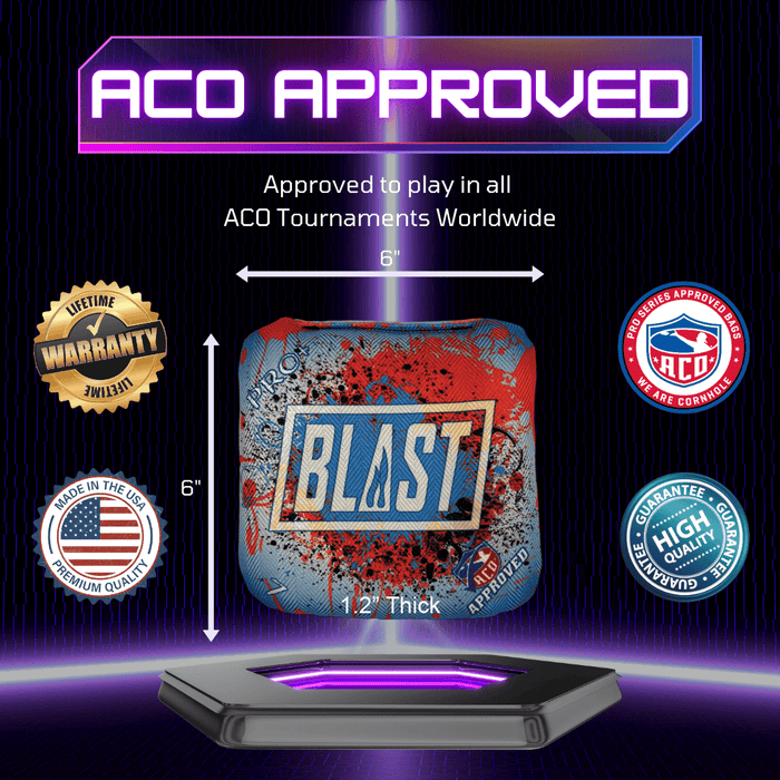 Cornhole Bag USA 'MERICA - All Series/Speeds Available. ACO Stamped Pro Bag
