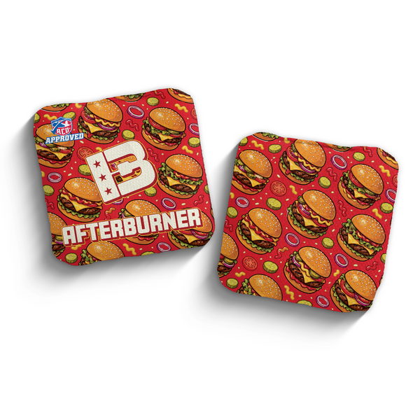 2027 Brotherhood Cornhole Afterburner The Burger Edition ACO Stamped Cornhole Bags