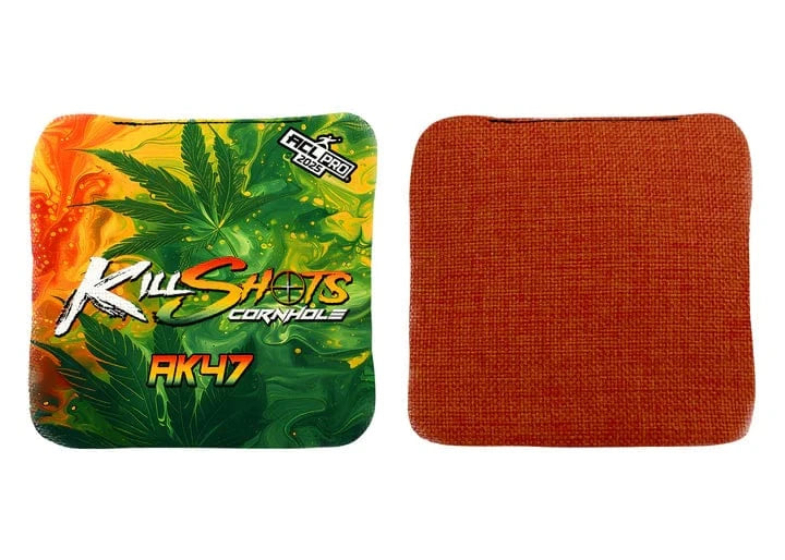 Bags 420 Rasta Swirl / Yes (+$15) Killshots Cornhole | AK47 Series | Limited Designs | 2025 ACL Pro Cornhole Bags