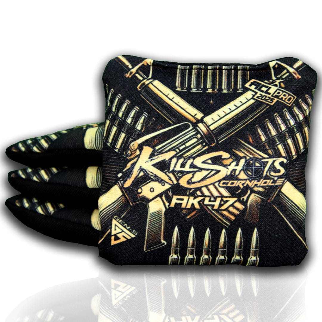 Bags Gold Rush / Yes (+$15) Killshots Cornhole | AK47 Series | Limited Designs | 2025 ACL Pro Cornhole Bags