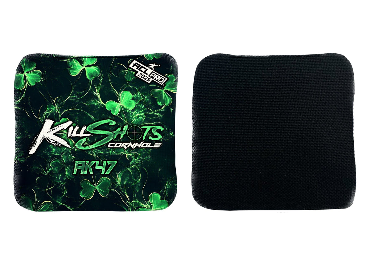 Bags SMOKING CLOVER / Yes (+$15) Killshots Cornhole | AK47 Series | Limited Designs | 2025 ACL Pro Cornhole Bags