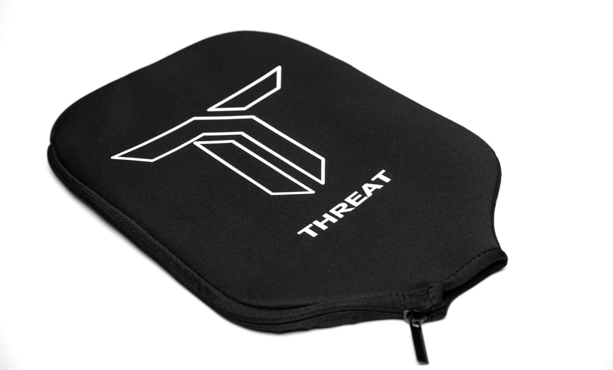 Pickleball Paddle 124 (Pro Singles) THREAT 16 SINGLES Includes custom weight card, paddle cover, paddle eraser, and lead weights.