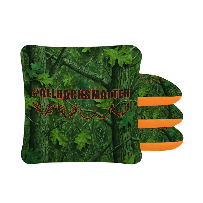 Cornhole Bag Deer Hunting "All Racks Matter" Slick and Stick Bags