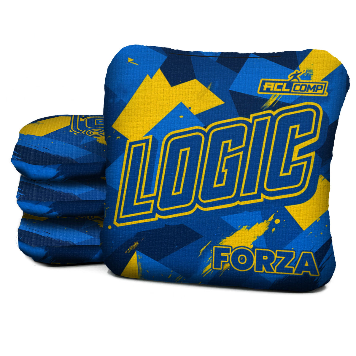 Angle Splat - Blue Yellow - ACL PRO 2027 / ACL COMP BAGS - MULTIPLE BAG SERIES - Set of 4 bags