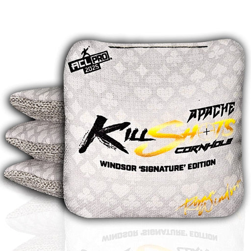 Bags Apache Series (Silver) / Yes (+$15) Killshots Cornhole |  Windsor 'Signature Edition' | Apache & Maverick Series | 2025 ACL Pro Cornhole Bags