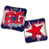 2027 BG Multiple Bag Models - "BROKEN HEX" - ACL Comp Stamped Cornhole Bags - SET OF 4 BAGS