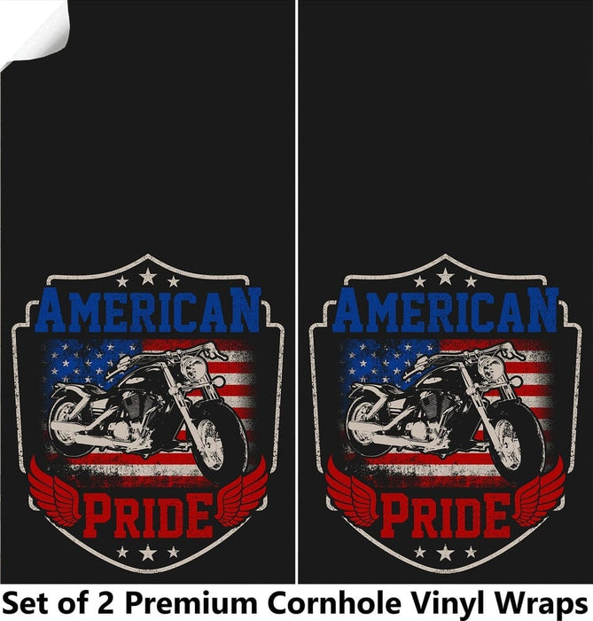 American Pride Cornhole Boards Wraps (Set of 2)