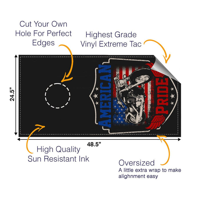 American Pride Cornhole Boards Wraps (Set of 2)