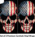 American Skull Cornhole Boards Wraps (Set of 2)