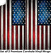 American Flag Cornhole Boards Wraps (Set of 2)