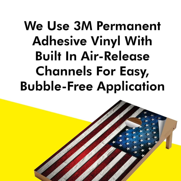 American Flag Cornhole Boards Wraps (Set of 2)