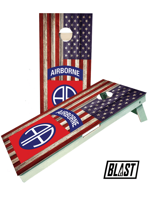 cornhole boards Army Airborn Military Cornhole Set