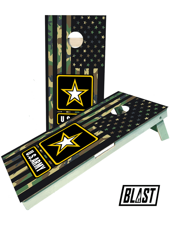 cornhole boards Army Flag Military Cornhole Set