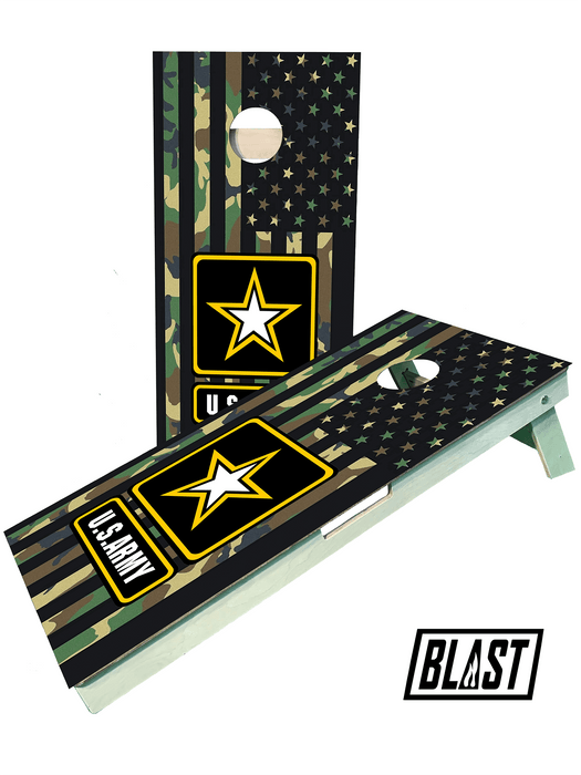 cornhole boards Army Flag Military Cornhole Set