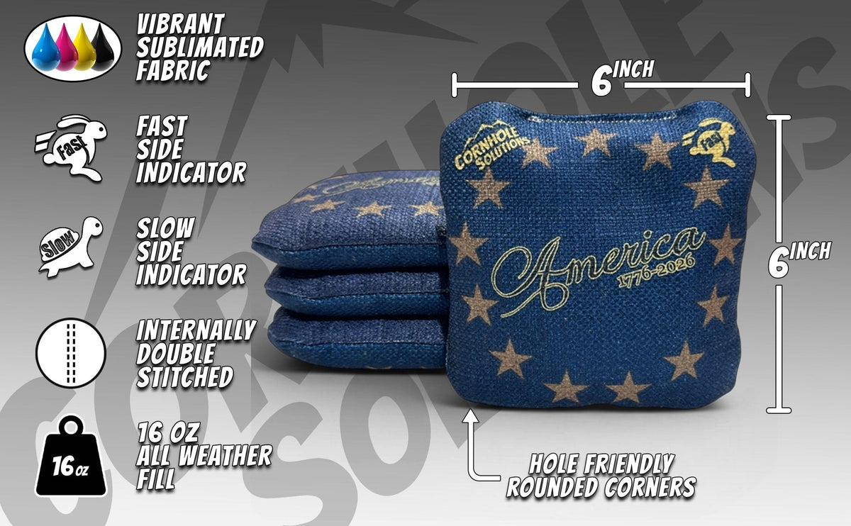 America Stars & Stripes – Rec Cornhole Bags – Set of 8