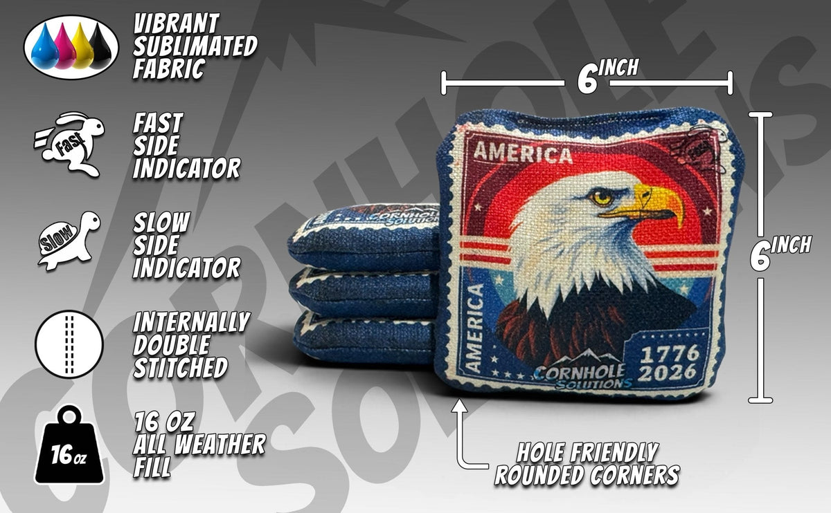 American Stamps – Rec Cornhole Bags – Set of 8