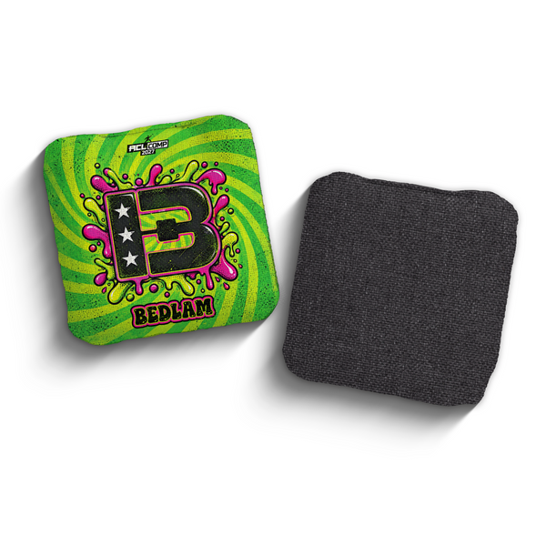 2027 Brotherhood Cornhole Bedlam Acid Slime Edition ACL Comp Stamped Cornhole Bags
