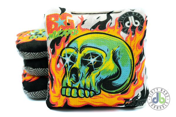 BG Cornhole Wizard-L - DB Skull and Flames